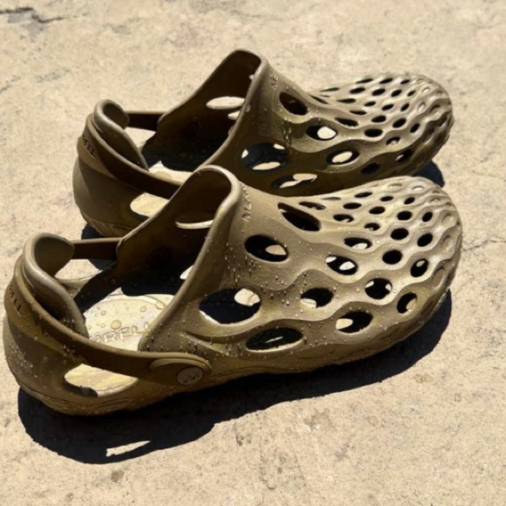 Merrell Hydro Moc Olive Slides Men’s Size 10